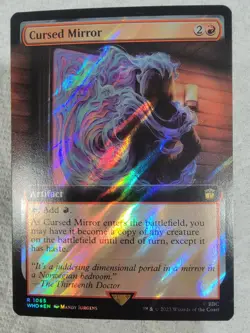 MTG: Cursed Mirror (Extended Art) (Surge Foil) Universes Beyond: Doctor Who Foil - Image 1