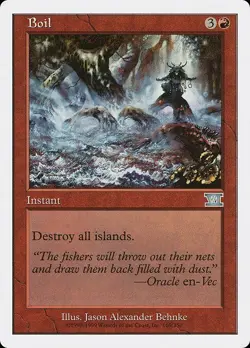 Boil 1x MtG Sixth Edition 6th SP/NM - Image 1