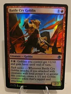 Battle Cry Goblin MTG Adventures in the Forgotten Realms Foil - Image 1