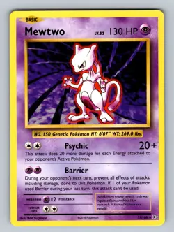 Mewtwo 51/108 Rare XY - Evolutions NM Pokemon TCG - Image 1