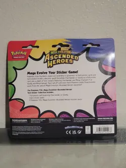Pokemon Mega Evolution Ascended Heroes Tech Sticker 3 Booster Packs Promo - Image 2