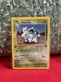 Nidorina 1st Edition 40/64 Jungle Pokemon LP - Image 1