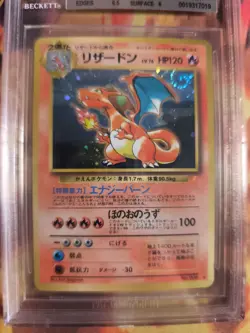 Pokemon Card Charizard Glurak Promo Grade Please CD Campaign Holo Japan BGS 6.5 - Image 3