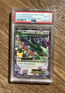 2021 Pokemon Celebrations Rayquaza EX Class #76 M Coll-Roaring Skies PSA 10 - Image 1