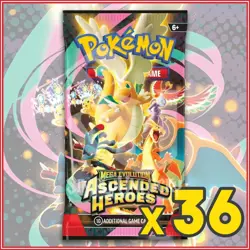 Pokemon TCG: Mega Evolution Ascended Heroes 36x Booster Packs - Image 1