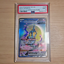 2024 Iron Crown EX 206/162 Special Illustration Pokemon Temporal Forces PSA 9 - Image 1