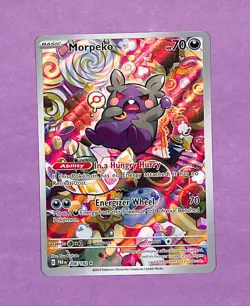 (b) Morpeko - Illustration Rare Paradox Rift 206/182 IR Pokemon Card NM-MT - Image 1