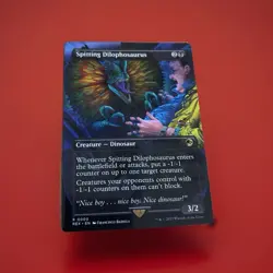 Spitting Dilophosaurus (Borderless) Universes Beyond: Jurassic World NM - Image 1