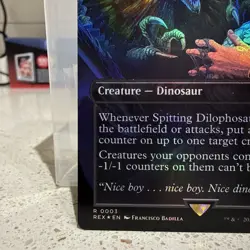 Spitting Dilophosaurus (Borderless) Universes Beyond: Jurassic Pikachu World... - Image 5