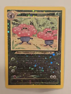 Pokemon TCG Southern Islands Vileplume #17/18 Reverse Holographic card Swirl - Image 1