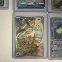 Pokemon Card Lot EX GX V Holo Foil Eevee Umbreon EX Iron Crown EX w/ Tin - Image 3