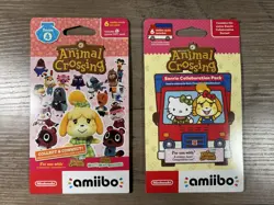 Animal Crossing Amiibo Cards Bundle - Series 4 + Sanrio | 2 Sealed Packs - Image 1