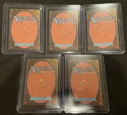 MtG Secret Lair Spiderman Mana Symbiote Raised Foil Lands (Set of 5) PACK FRESH! - Image 2