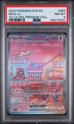 2023 Pokemon Mew ex 053 Sv: Scarlet & Violet Promo Cards Holo - PSA 8 - Image 1