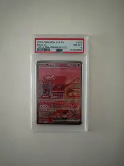 Mew ex 053 Sv: Scarlet & Violet Promo Cards Holo psa 8 pokemon card - Image 1