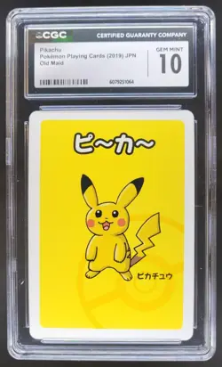 2019 POKEMON PLAYING CARDS JAPANESE PIKACHU OLD MAID CGC 10 RC7 - Image 1