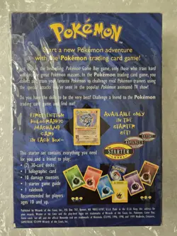 1999 Pokemon Card Base Set SHADOWLESS Starter Deck Factory Sealed - Image 2