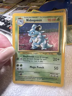 Pokemon TCG Nidoqueen Holo Rare Unlimited Jungle 7/64 - Image 1