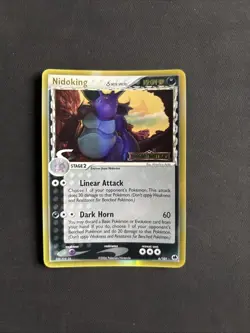 Pokemon TCG Nidoking 6/101 EX Dragon Frontiers Reverse Holo Holo Rare STAMPED - Image 1