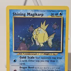 Shining Magikarp 66/64 Secret Rare - Pokemon Neo Revelation Holo Card - Image 3