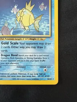 Shining Magikarp 1st Edition Holo 66/64 Neo Revelation Pokemon TCG - Image 5
