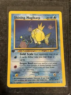 Pokemon Shining Magikarp Neo Revelation 1st Edition Secret Rare Holo #66 /64 - Image 1