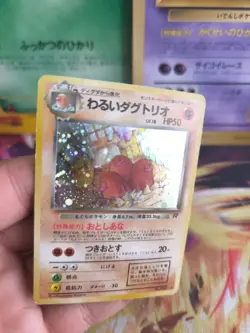Pokemon Karte Card DARK Dugtrio Team Rocket Gang Digdri Holo Wotc japanese Exc - Image 2