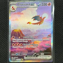 Charizard ex 199/165 SIR Pokemon Card English Scarlet & Violet 151 TCG CCG - Image 1