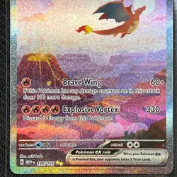 Charizard ex 199/165 SIR Pokemon Card English Scarlet & Violet 151 TCG CCG - Image 3