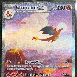 Charizard ex 199/165 SIR Pokemon Card English Scarlet & Violet 151 TCG CCG - Image 4