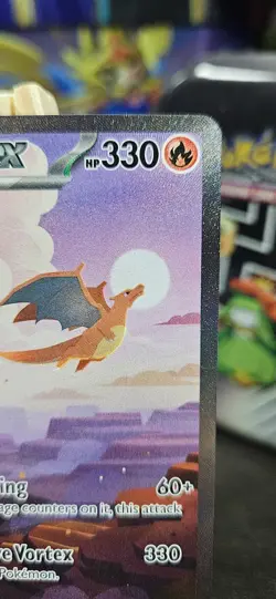 Charizard EX 199/165 NM/M Full Art Scarlet & Violet 151 Pokemon TCG Card - Image 4