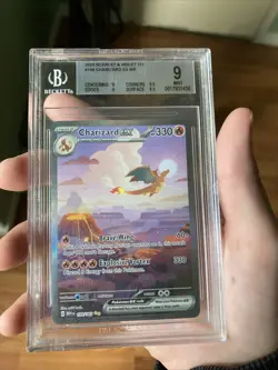 Pokemon TCG Charizard EX SIR Scarlet & Violet 151 Card 199/165 BGS 9 MINT - Image 1