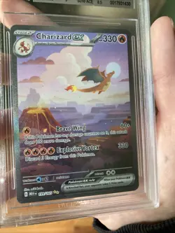 Pokemon TCG Charizard EX SIR Scarlet & Violet 151 Card 199/165 BGS 9 MINT - Image 3