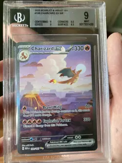 Pokemon TCG Charizard EX SIR Scarlet & Violet 151 Card 199/165 BGS 9 MINT - Image 4
