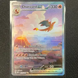 Charizard EX 199/165 SIR Pokemon Card English Scarlet & Violet 151 TCG CCG - Image 1