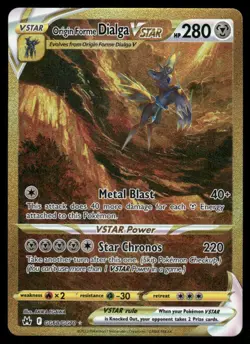 Pokemon Cards Origin Forme Dialga VSTAR GG68/GG70 Crown Zenith Galarian Holo NM - Image 1