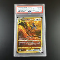 PSA 9 Origin Forme Dialga Vstar GG68/GG70 Pokemon Crown Zenith Holo Graded Card - Image 1