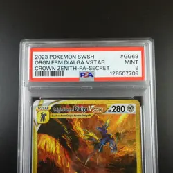 PSA 9 Origin Forme Dialga Vstar GG68/GG70 Pokemon Crown Zenith Holo Graded Card - Image 2