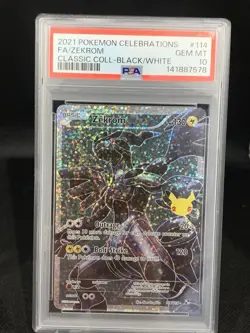 2021 Pokemon Celebrations Zekrom 114/114 Classic Collection: Holo PSA 10 - Image 1