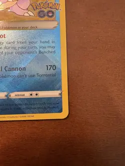 Radiant Blastoise 018/078 Pokemon GO - Pokemon TCG Holo - NM - Image 5
