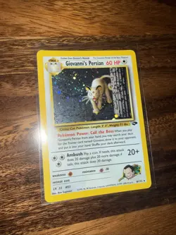 Pokemon TCG Giovanni's Persian 8/132 Gym Challenge Holo Rare Unlimited - Image 1