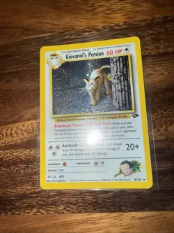 Pokemon TCG Giovanni's Persian 8/132 Gym Challenge Holo Rare Unlimited - Image 2