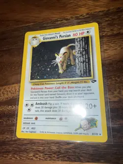 Pokemon TCG Giovanni's Persian 8/132 Gym Challenge Holo Rare Unlimited - Image 4