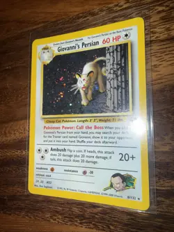 Pokemon TCG Giovanni's Persian 8/132 Gym Challenge Holo Rare Unlimited - Image 5