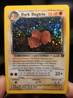 Dark Dugtrio 6/82 HOLO Rare Team Rocket WOTC 2000 Pokemon Card Near Mint - Image 1