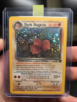 Dark Dugtrio 6/82 HOLO Rare Team Rocket WOTC 2000 Pokemon Card Near Mint - Image 5