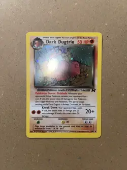 Dark Dugtrio 6/82 SWIRL HOLO Rare Team Rocket WOTC 2000 Pokemon Card Near Mint - Image 2