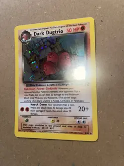 Dark Dugtrio 6/82 SWIRL HOLO Rare Team Rocket WOTC 2000 Pokemon Card Near Mint - Image 4