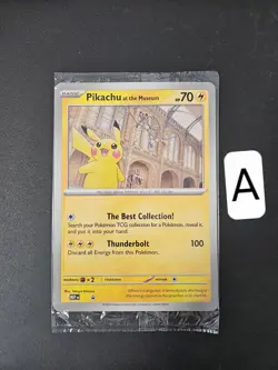 Pokemon x Natural History Museum Promo - Pikachu At The Museum JUMBO card A - Image 1