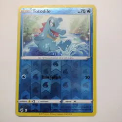 Totodile 2021 Fusion Strike Reverse Holo Pokemon Card 055/264 (NM) - Image 1